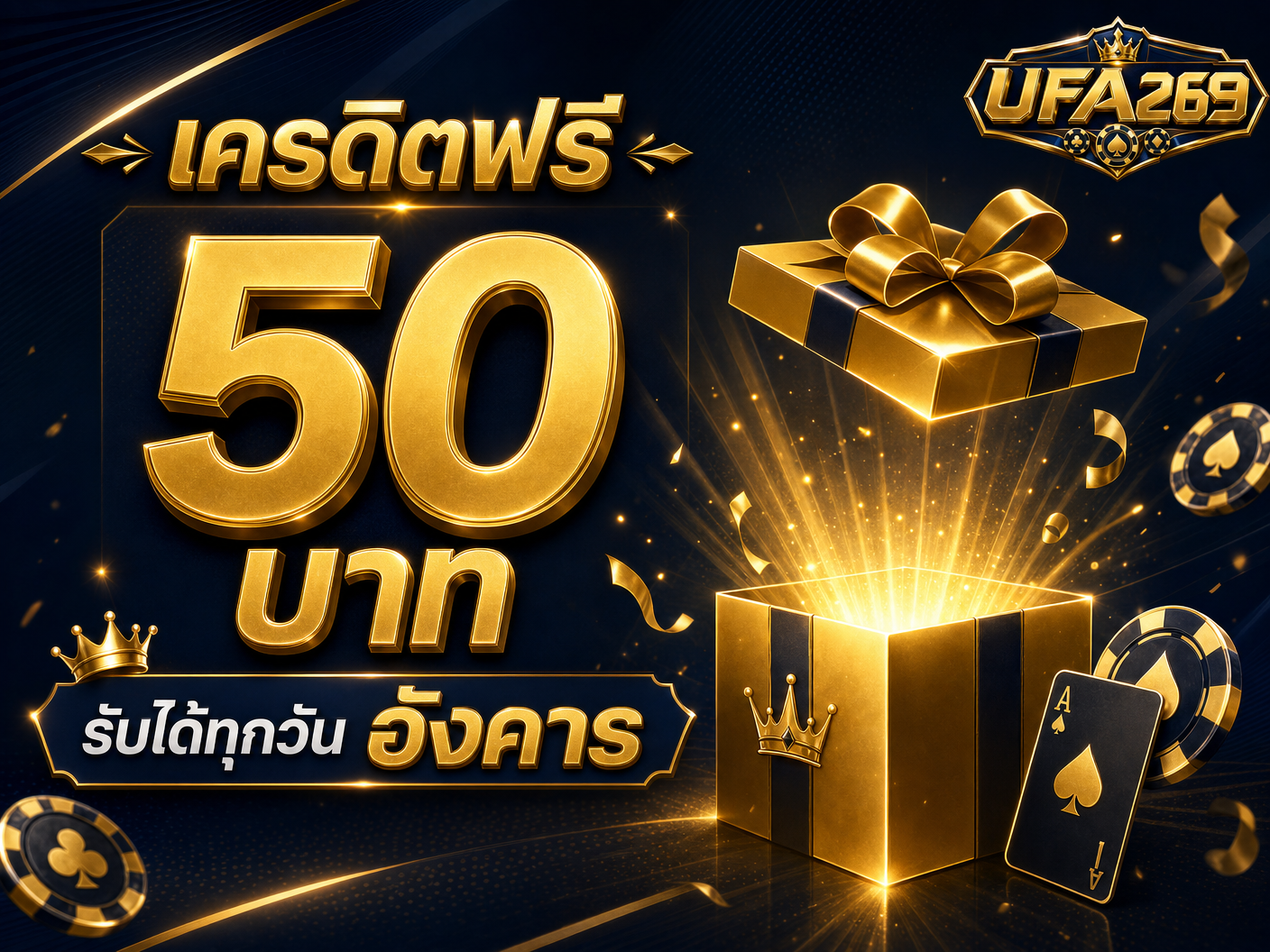 เครดิตฟรี 50 บาท (วันอังคาร)
