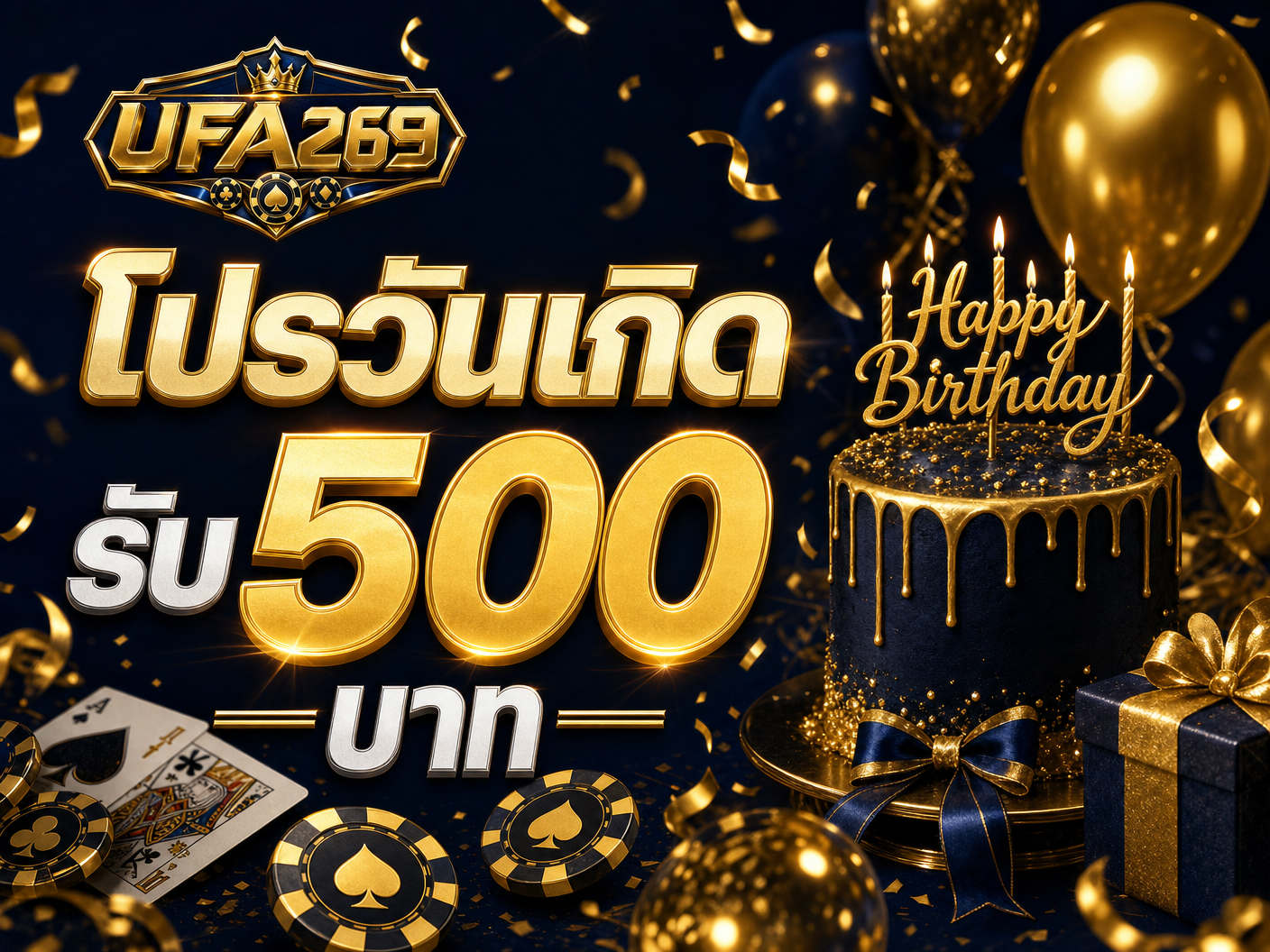 โปรวันเกิด รับ 500 บาท